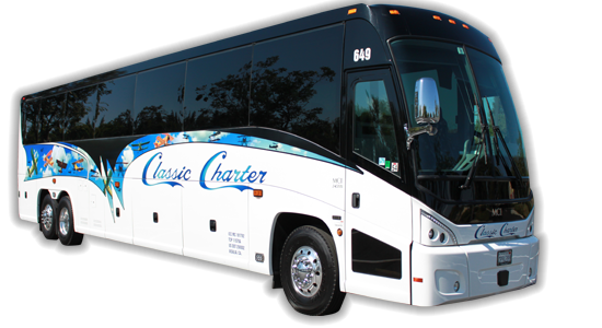 Comfortable and convenient charter bus rental service in Visalia, CA